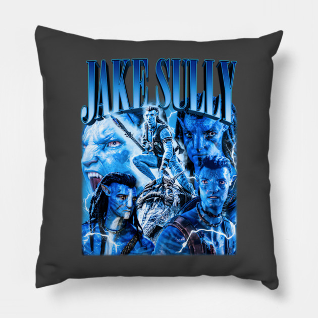 Jake Sully Avatar Bootleg Vintage Tee Merch Pillow