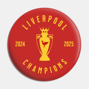 Liverpool Champions 25 yellow 3 Pin