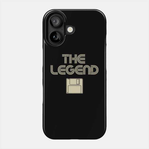 The Legend Diskette Retro Old School Tech Phone Case by Anticorporati