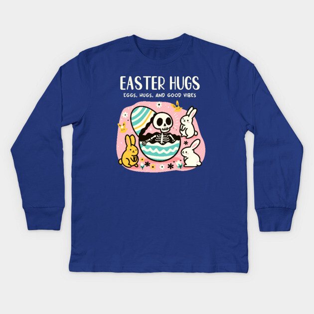 EASTER HUGS Kids Long Sleeve T-Shirt by Fabrik