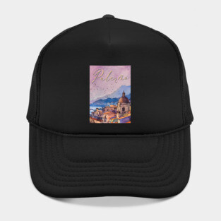 Palermo Italy - Watercolor Sunset - Tourist Souvenir Hat