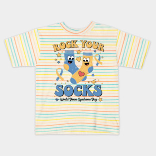 Rock Your Socks – World Down Syndrome Awareness Day Kids T-Shirt