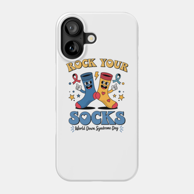 Rock - Your - Socks - Down - Syndrome - Awareness Phone Case by ArtistTee ⭐⭐⭐⭐⭐