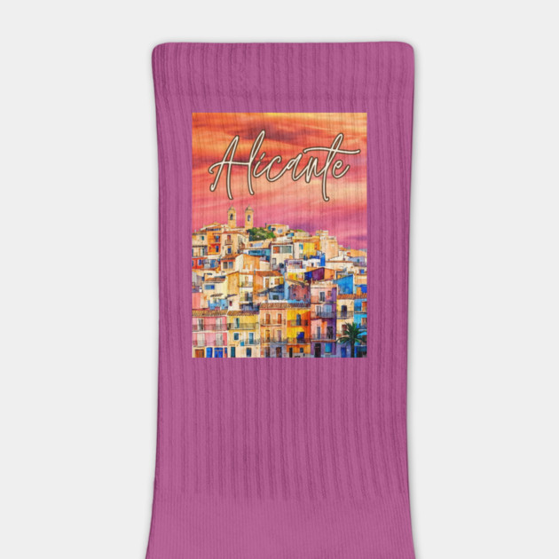 Alicante Vibrant Travel Poster – Colorful Spain Art Print by TuncGK