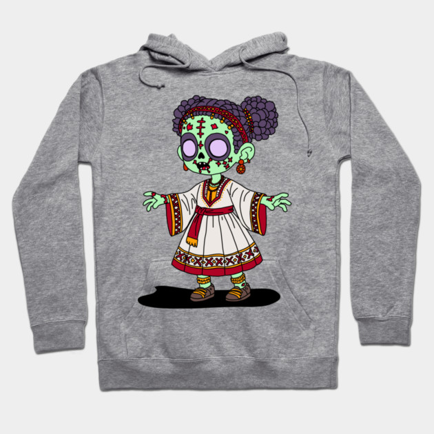 Cute Ethiopian Zombie Hoodie by H. R. Sinclair