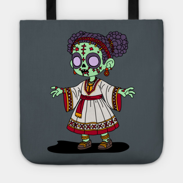 Cute Ethiopian Zombie Tote by H. R. Sinclair
