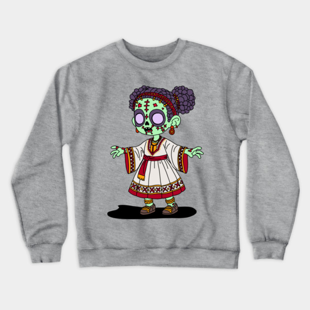 Cute Ethiopian Zombie Crewneck Sweatshirt by H. R. Sinclair