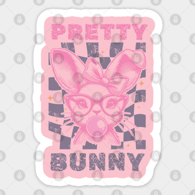 Cute Bunny Easter Design for Girls Sticker by TurnEffect