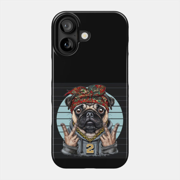 Pug Life: Urban Swagger Pug Boss Phone Case by Steve