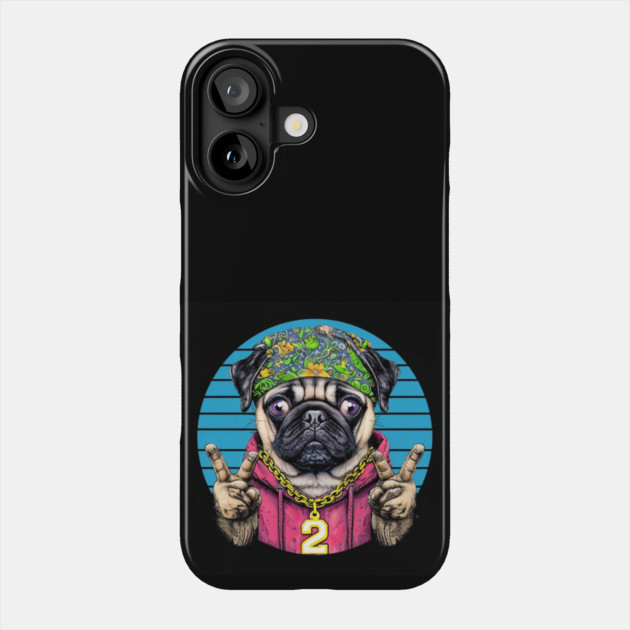 Pug Life: Urban Swagger Pug Boss Phone Case by Steve