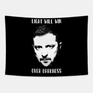 Zelensky - Light will win over darkness Tapestry