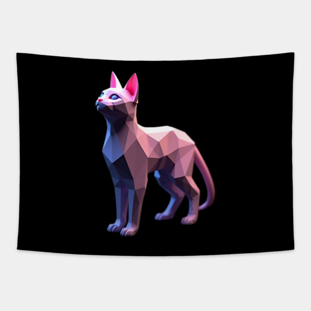3D Cat Tapestry by animegirlnft