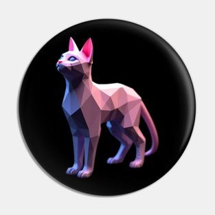 3D Cat Pin