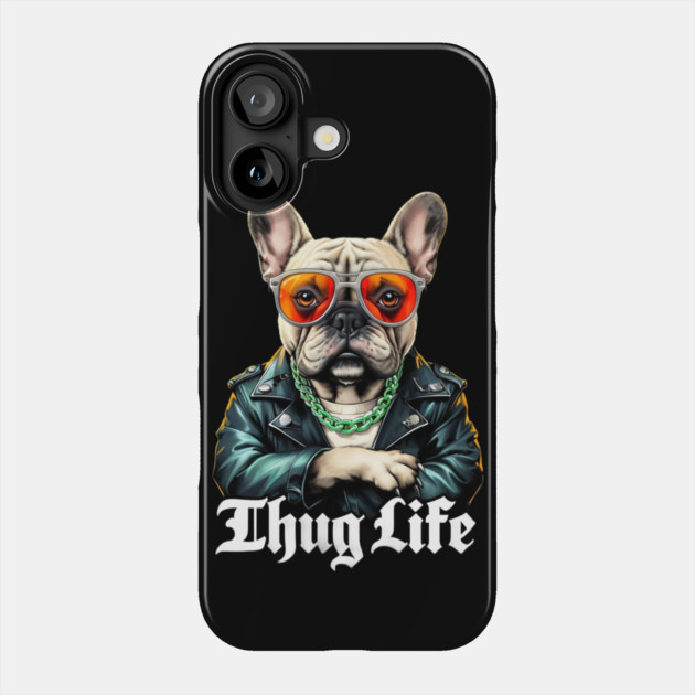Thug Life Pug: Urban Cool Pug Boss Phone Case by Steve