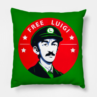 FREE LUIGI MANGIONE !! Pillow