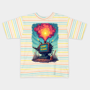 Good Vibes Machine Design Kids T-Shirt