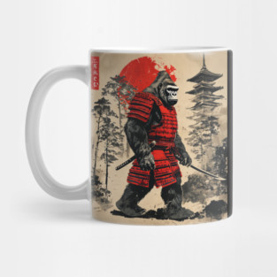 Samurai Gorilla: Red Sun Sentinel Mug