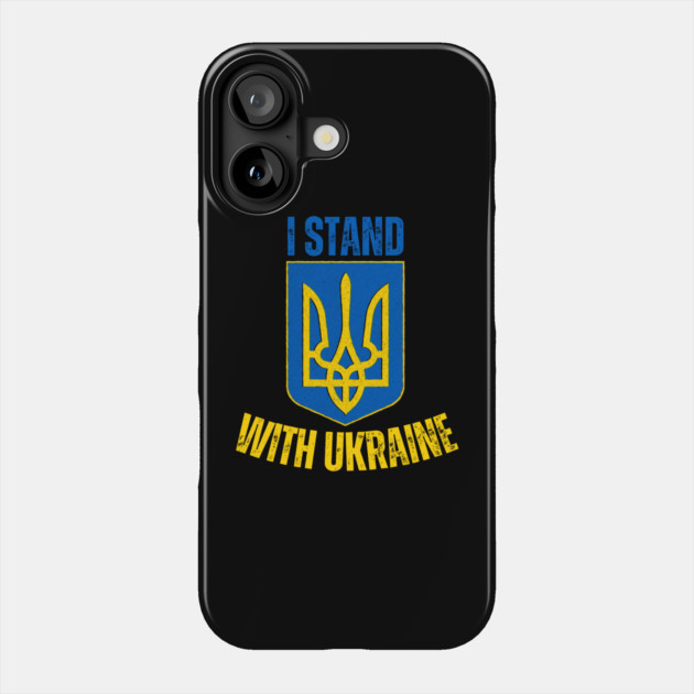 I Stand With Ukraine Phone Case by Creatifly Graphic Tees