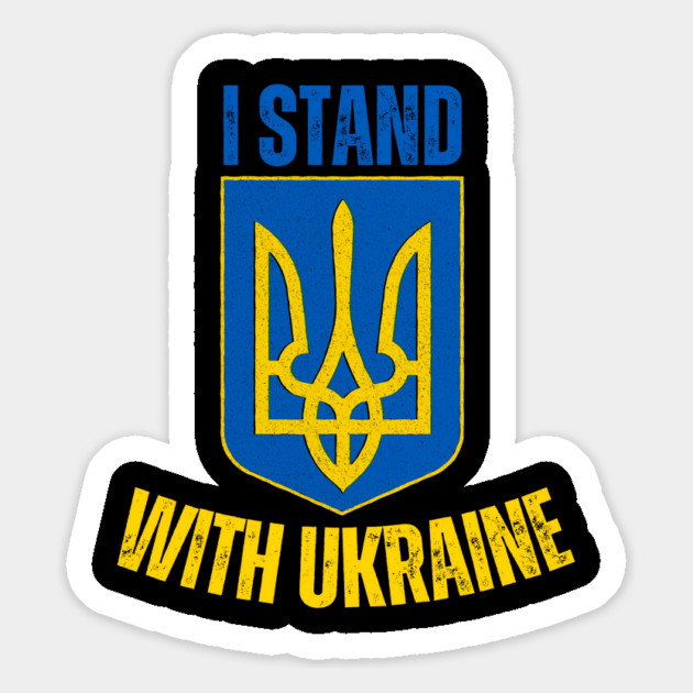 I Stand With Ukraine Magnet by Creatifly Graphic Tees