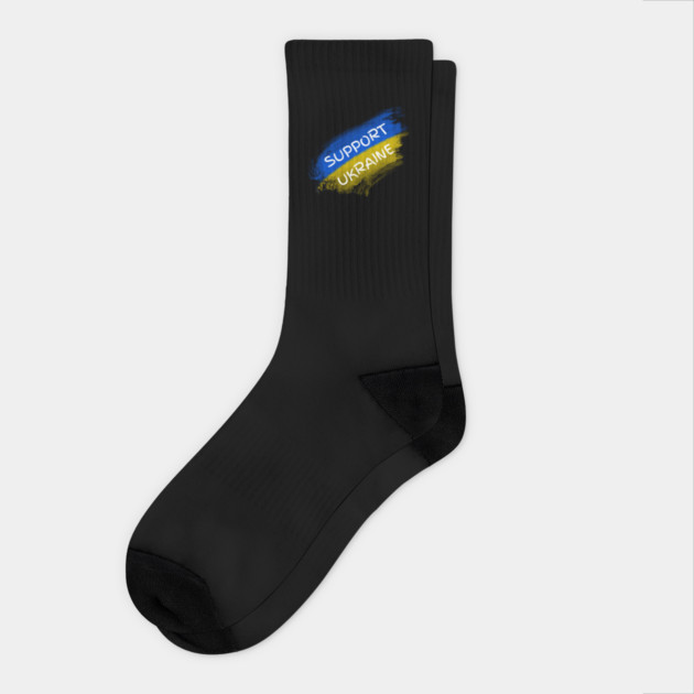 Support Ukraine Socks by Creatifly Graphic Tees