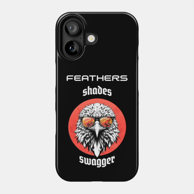 Urban Eagle: Feathers, Shades, Swagger Phone Case by Steve