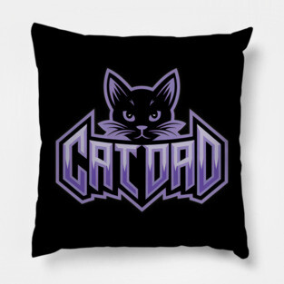 Cat Dad Pillow