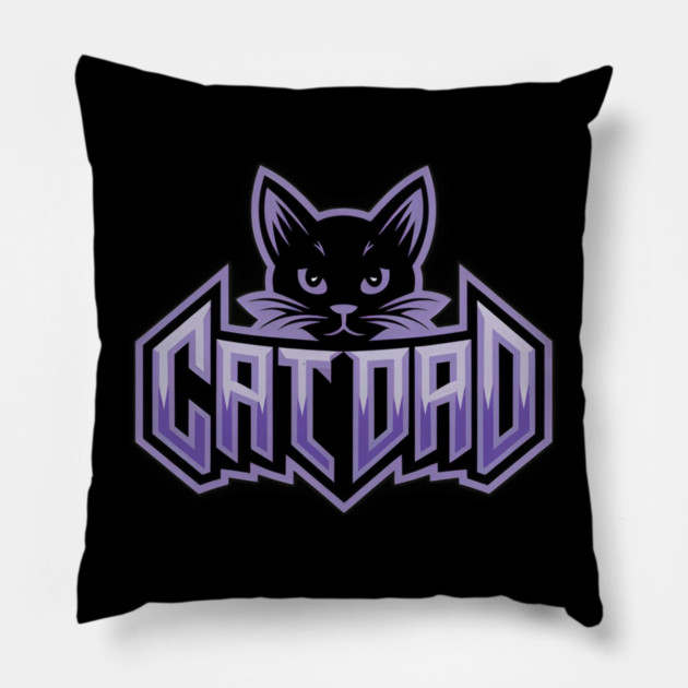 Cat Dad Pillow by Pete the Cat Guy