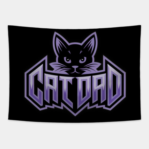 Cat Dad Tapestry by Pete the Cat Guy