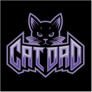 Cat Dad Posters and Art