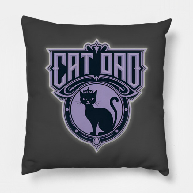 Cat Dad Pillow by Pete the Cat Guy