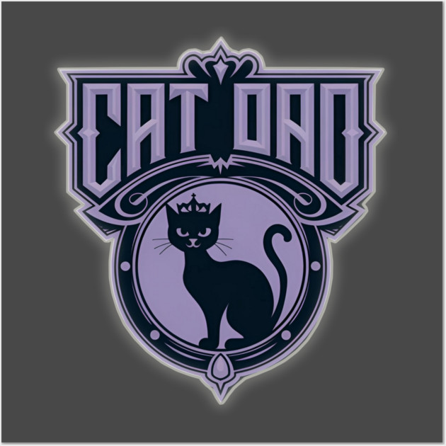 Cat Dad Wall Art by Pete the Cat Guy