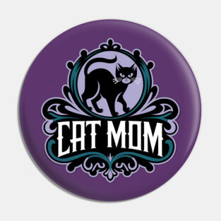 Cat Mom Pin