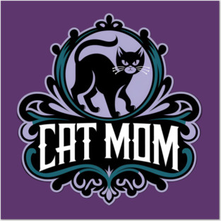 Cat Mom Posters and Art