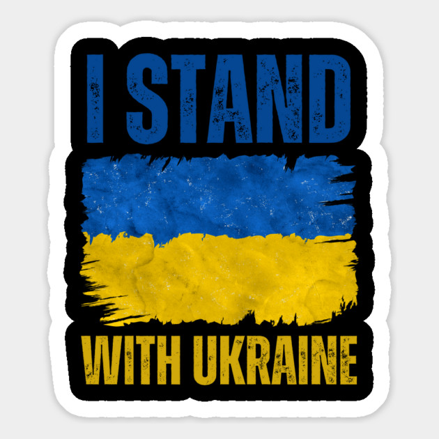 I Stand With Ukraine Magnet by Creatifly Graphic Tees