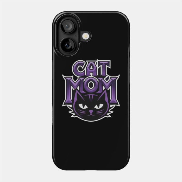 Cat Mom Phone Case by Pete the Cat Guy