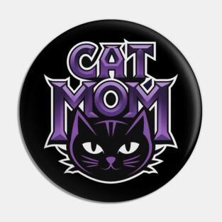 Cat Mom Pin