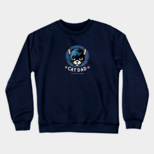 Emo Cat Dad - It's not just a phase Crewneck Sweatshirt