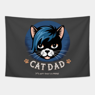 Emo Cat Dad - It's not just a phase Tapestry