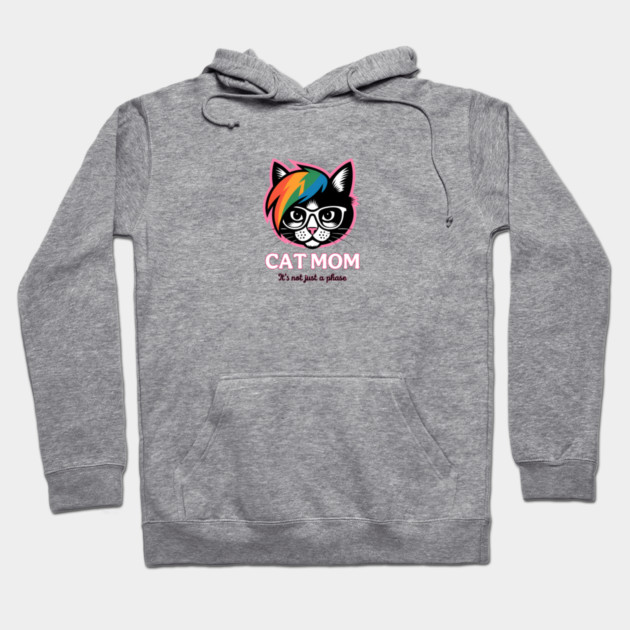 Emo Cat Mom - It's not just a phase Hoodie by Pete the Cat Guy