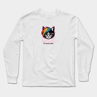 Emo Cat Mom - It's not just a phase Long Sleeve T-Shirt
