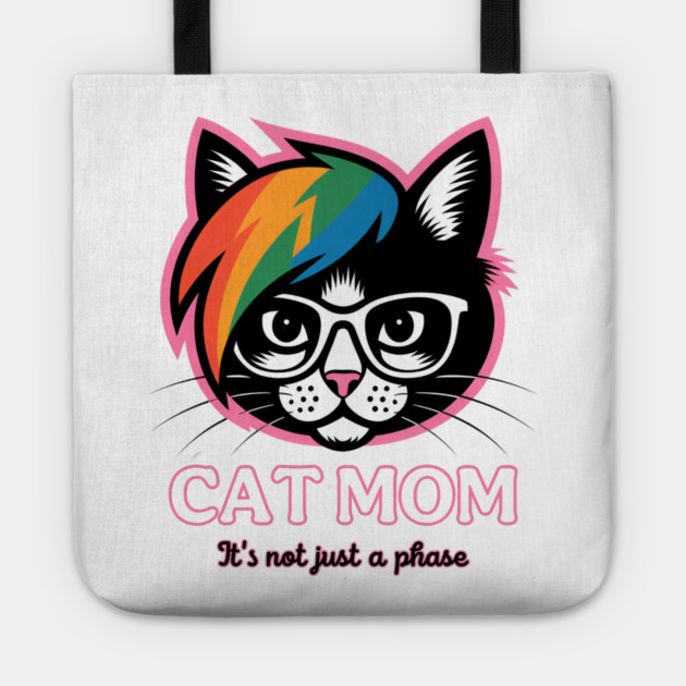 Emo Cat Mom - It's not just a phase Tote by Pete the Cat Guy