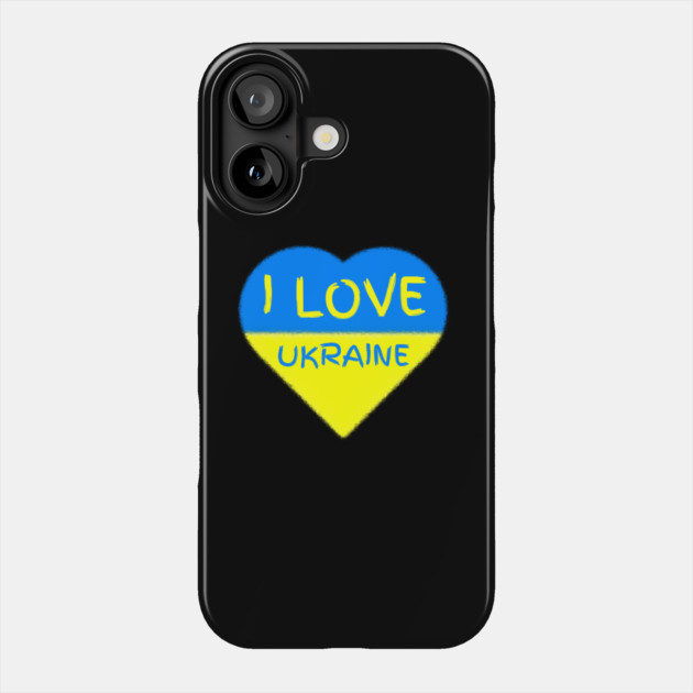 I Love Ukraine Phone Case by Creatifly Graphic Tees