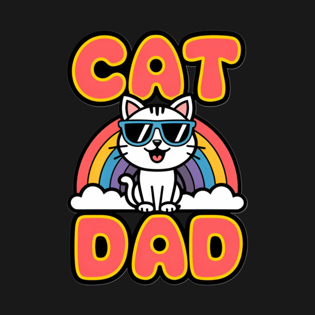 Rainbow Cat Dad by Pete the Cat Guy