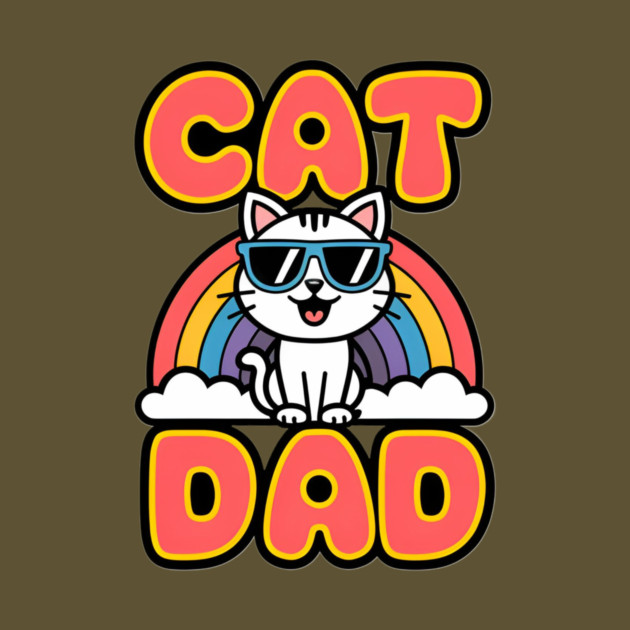Rainbow Cat Dad by Pete the Cat Guy
