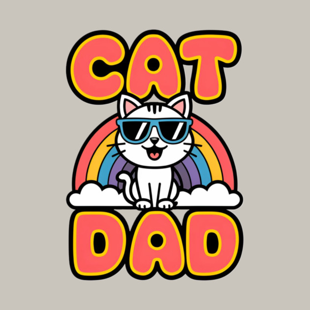 Rainbow Cat Dad by Pete the Cat Guy