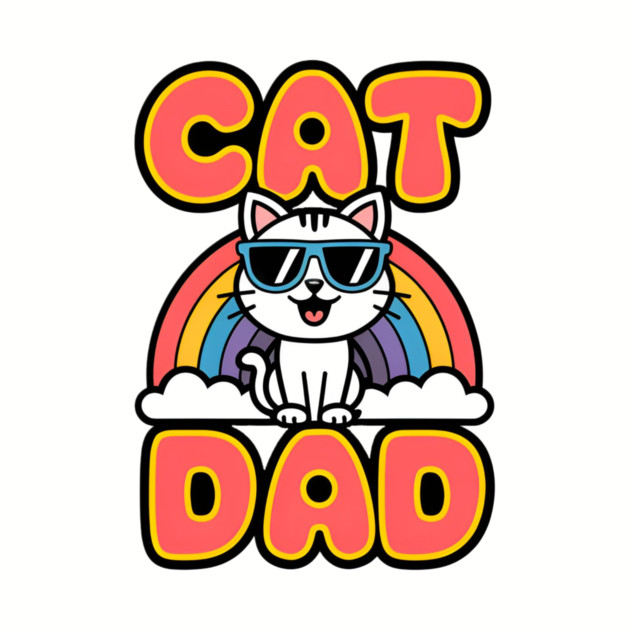Rainbow Cat Dad by Pete the Cat Guy