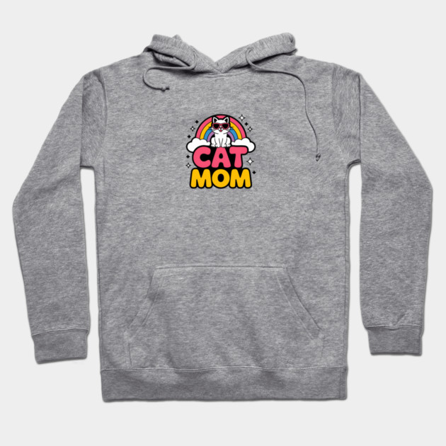 Rainbow Cat Mom Hoodie by Pete the Cat Guy