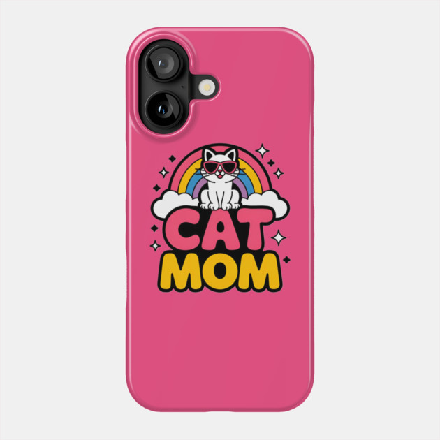Rainbow Cat Mom Phone Case by Pete the Cat Guy