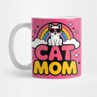 Rainbow Cat Mom Mug