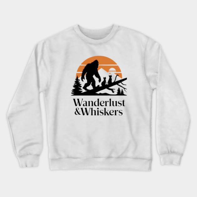 Wanderlust & Whiskers Crewneck Sweatshirt by Pete the Cat Guy